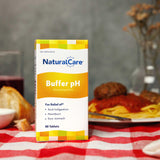 NaturalCare Buffer pH: etiqueta legible destacando ingredientes naturales para equilibrio.