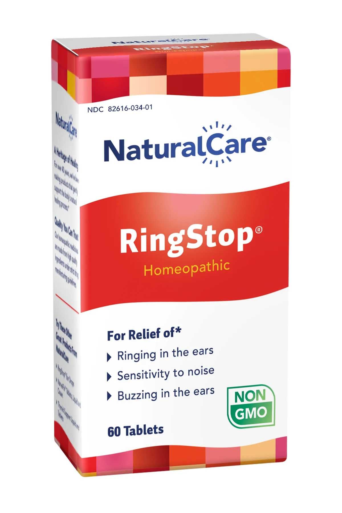 NaturalCare RingStop tabletas en mano, porciones listas para uso regular.