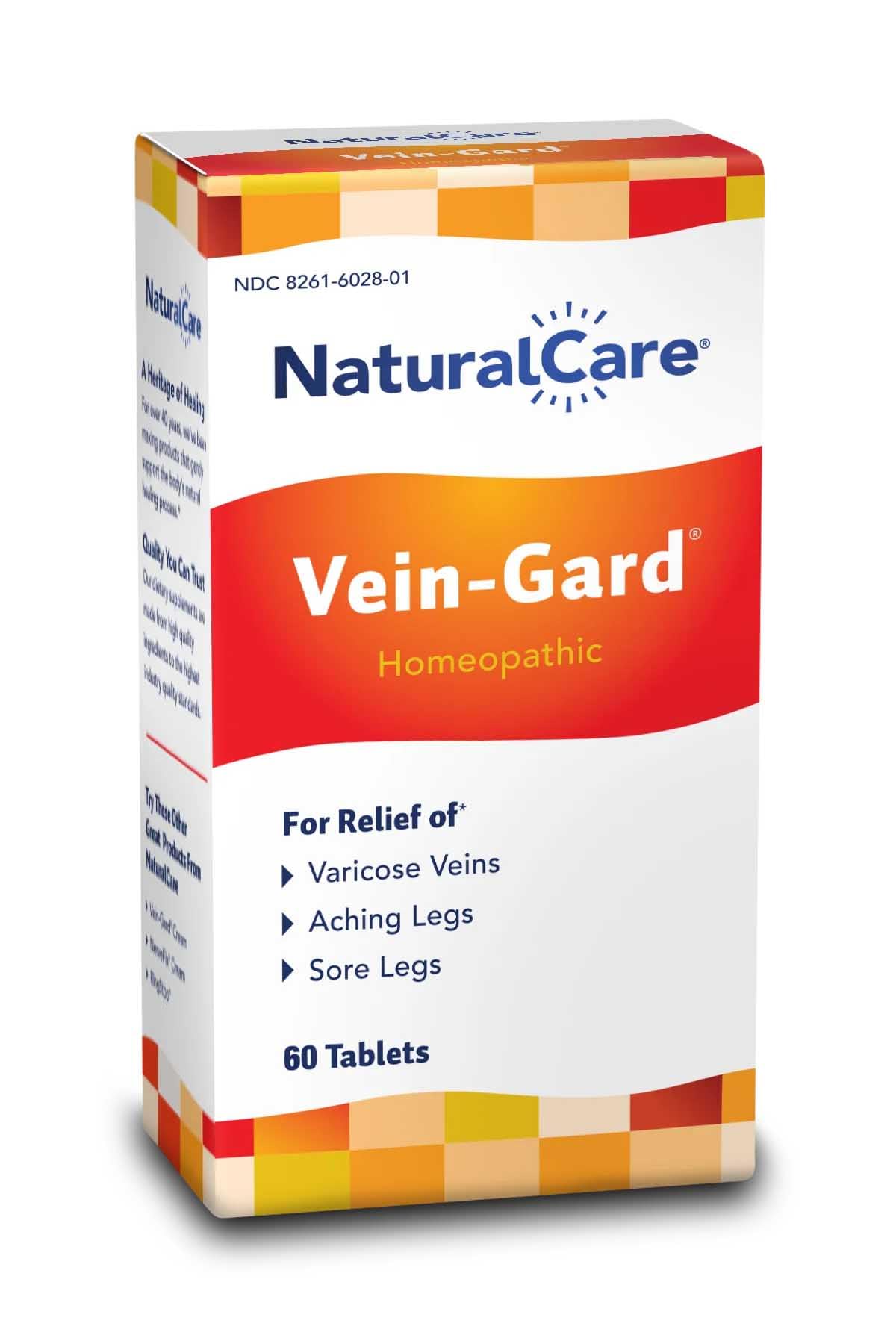 NaturalCare Vein-Gard: comprimidos para aliviar piernas cansadas tras el día.
