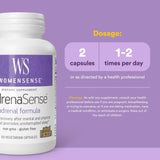 Cápsulas vegetales de AdrenaSense para energía sostenida y manejo del estrés.