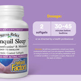 Natural Factors empaque para rutina nocturna en caja simple.