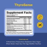 Natural Factors ThyroSense: etiqueta clara y certificaciones de calidad.