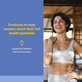 Natural Factors ThyroSense: ingredientes clave como yodo y selenio para la nutrición tiroidea.