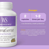 Natural Factors AdrenaSense etiqueta con información de ingredientes adaptogénicos