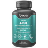 Naturalis ADKE, botella frontal, ideal para iniciar tu rutina diaria de suplementos