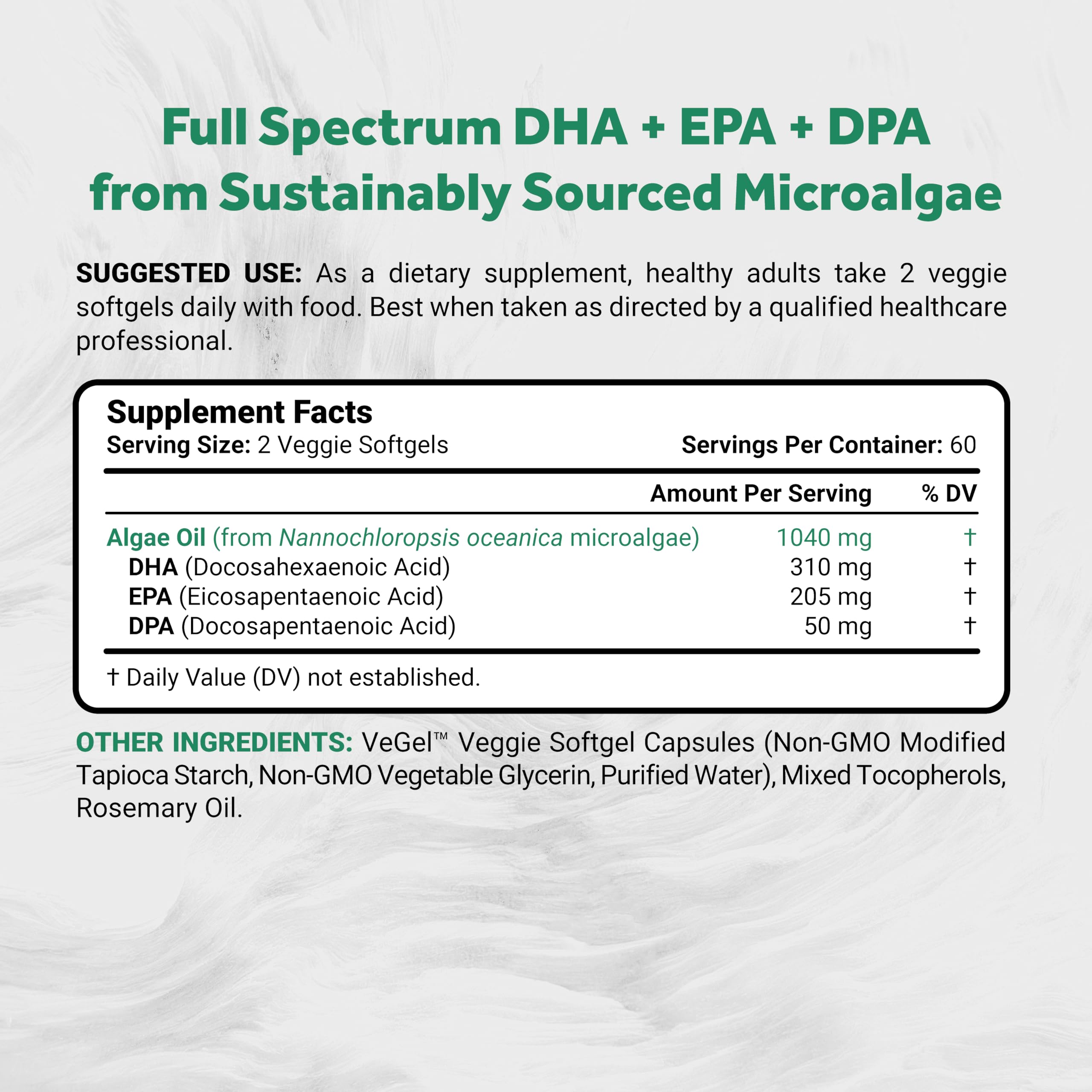 Espectro completo DHA EPA DPA de Naturalis para un perfil nutricional equilibrado