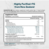 Naturalis Omega3: etiqueta clara que destaca EPA, DHA y DPA.