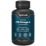 Naturalis Ultimate Omega3 cápsulas suaves con EPA, DHA y DPA para bienestar diario.