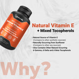 Naturalis vitamina E en uso diario, apoyo antioxidante natural para piel.