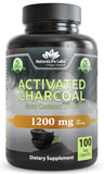 NaturaLife Labs cápsulas carbón activado 1200 mg, fácil de tomar y para uso diario