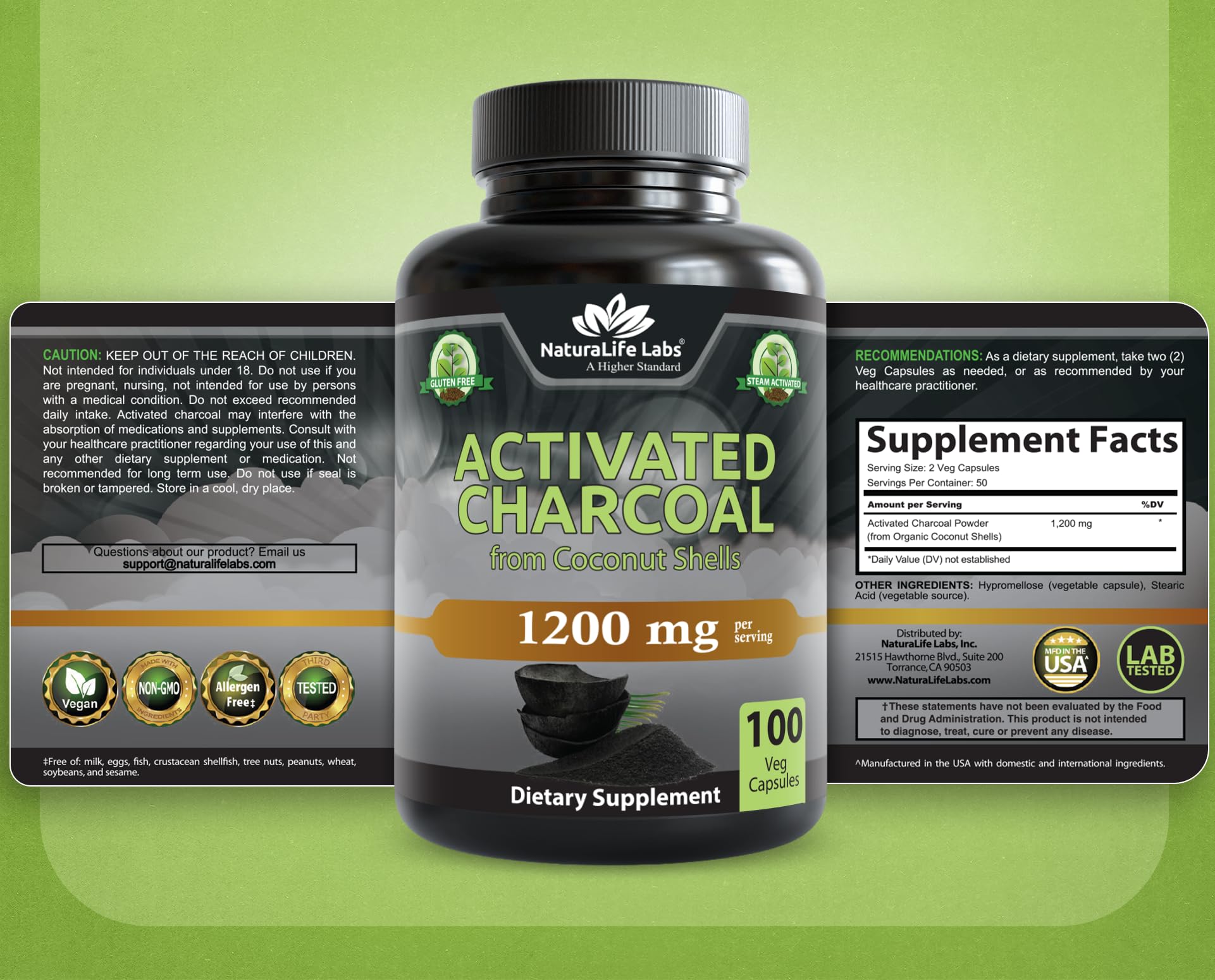 NaturaLife Labs envase práctico para cápsulas y uso diario