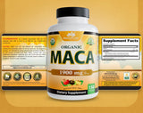 NaturaLife Labs Maca Certificación GMP en etiqueta