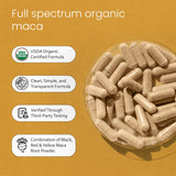 NaturaLife Labs Maca Triple Mezcla con etiqueta clara visible