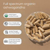 NaturaLife Labs polvo de ashwagandha orgánica para mezclar en bebidas
