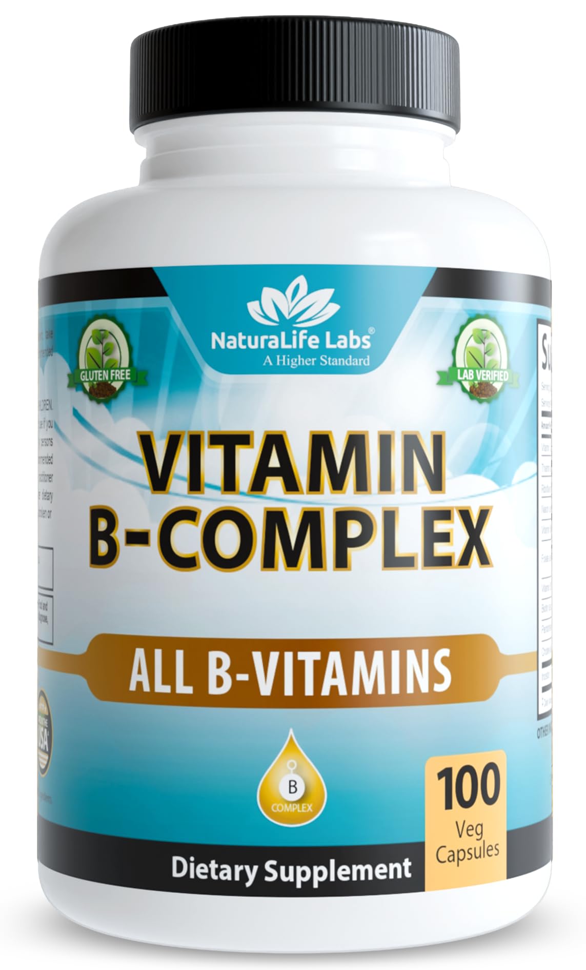 NaturaLife Labs Vitamina B-Complejo: cápsulas para uso diario.