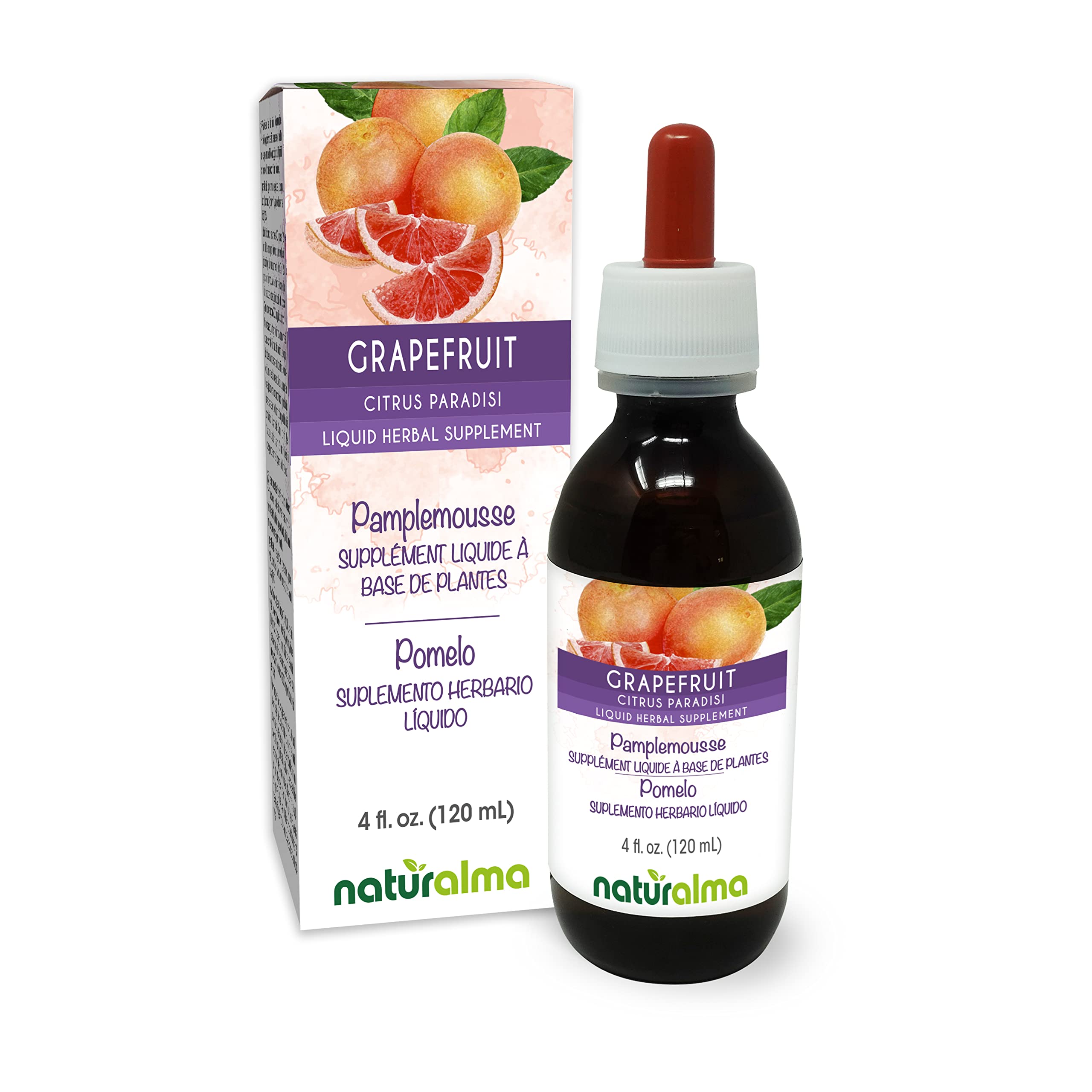 Naturalma tintura de semilla de pomelo sin alcohol en botella, ideal para tu rutina diaria.