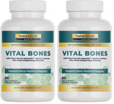 Naturals Lab Gold Vital Bones con Aquamin: cápsulas de calcio vegetal para soporte óseo