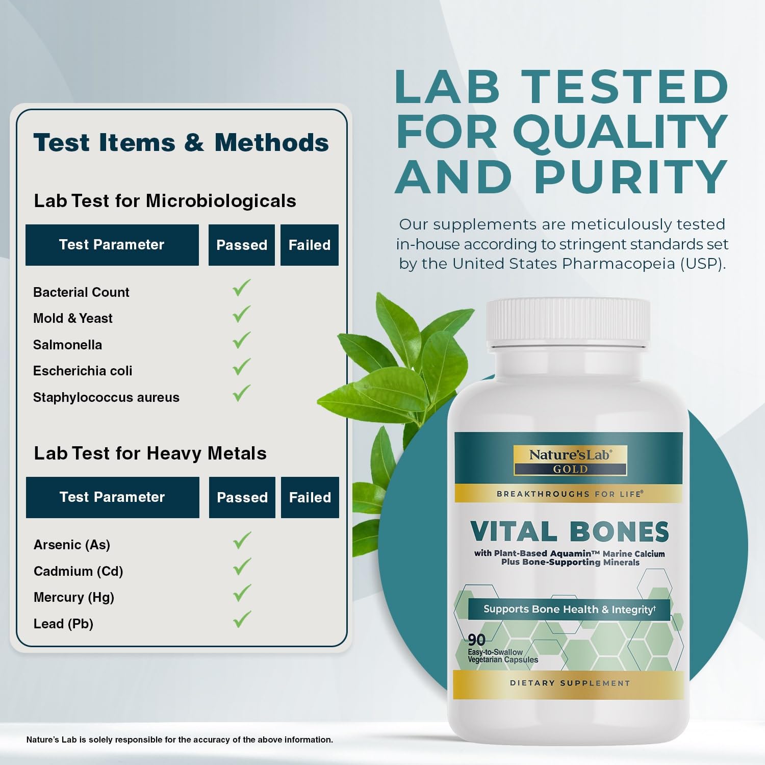 Vitamina K2 en Naturals Lab Gold Vital Bones para metabolismo del calcio