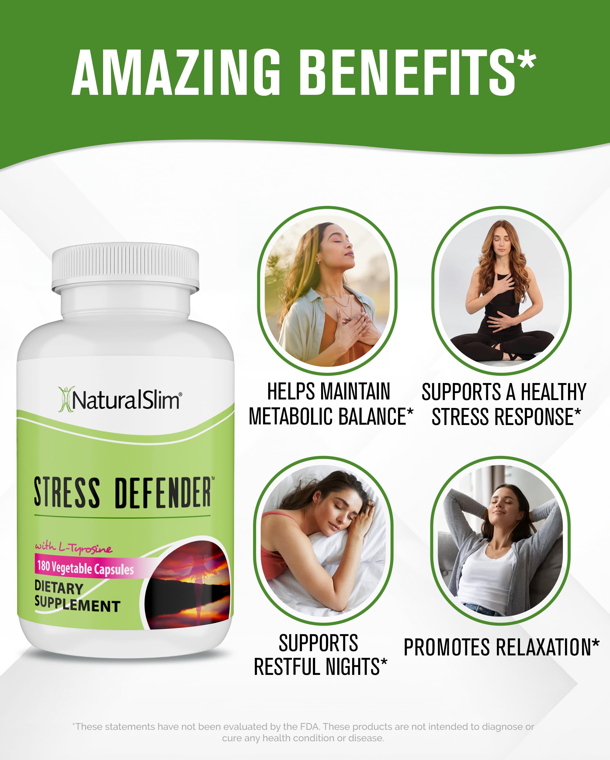 NaturalSlim Defensor del Estrés: caja externa en estante, lista para compra.