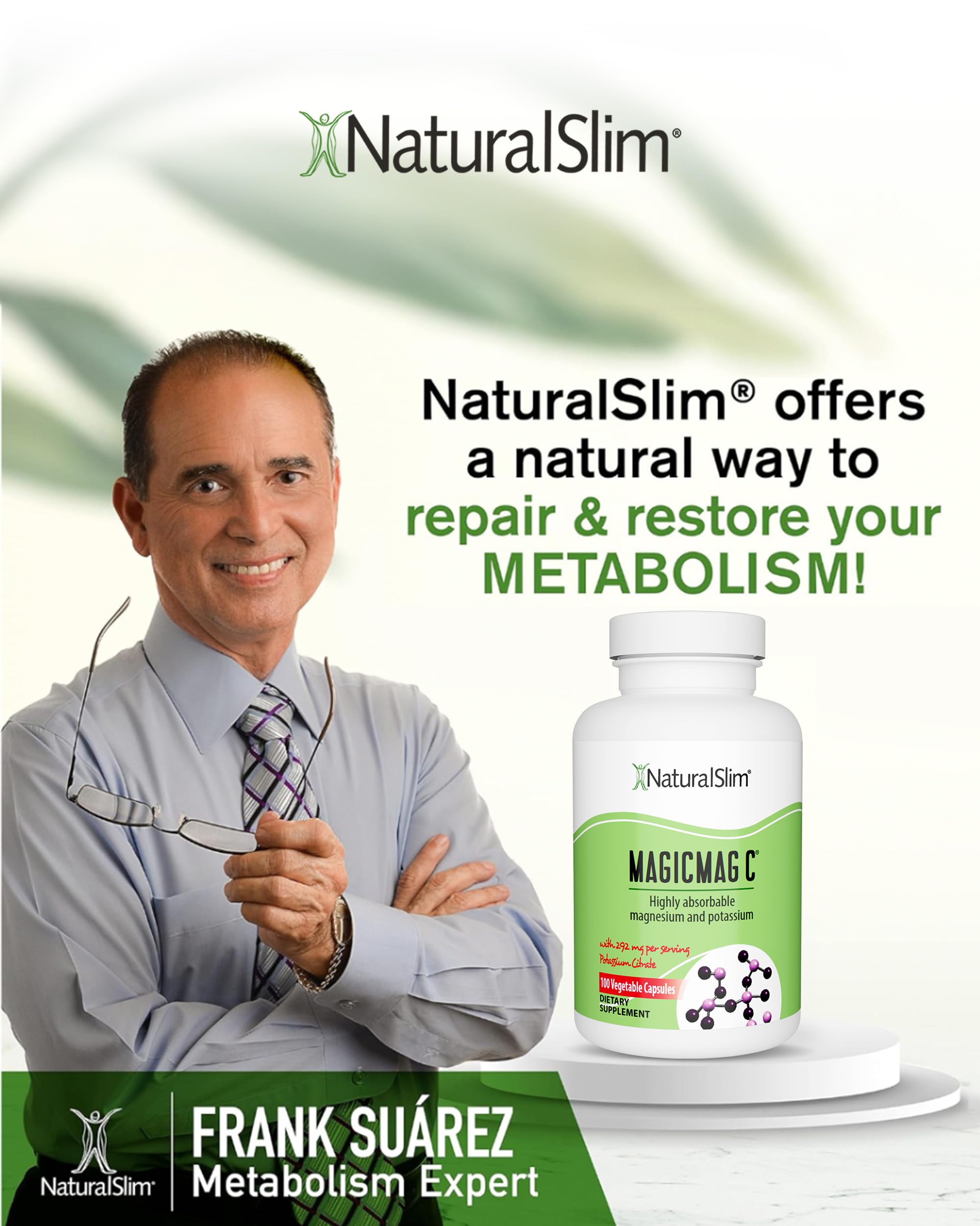 NaturalSlim MagicMag C presentacion-100-capsulas: envase práctico para uso diario.