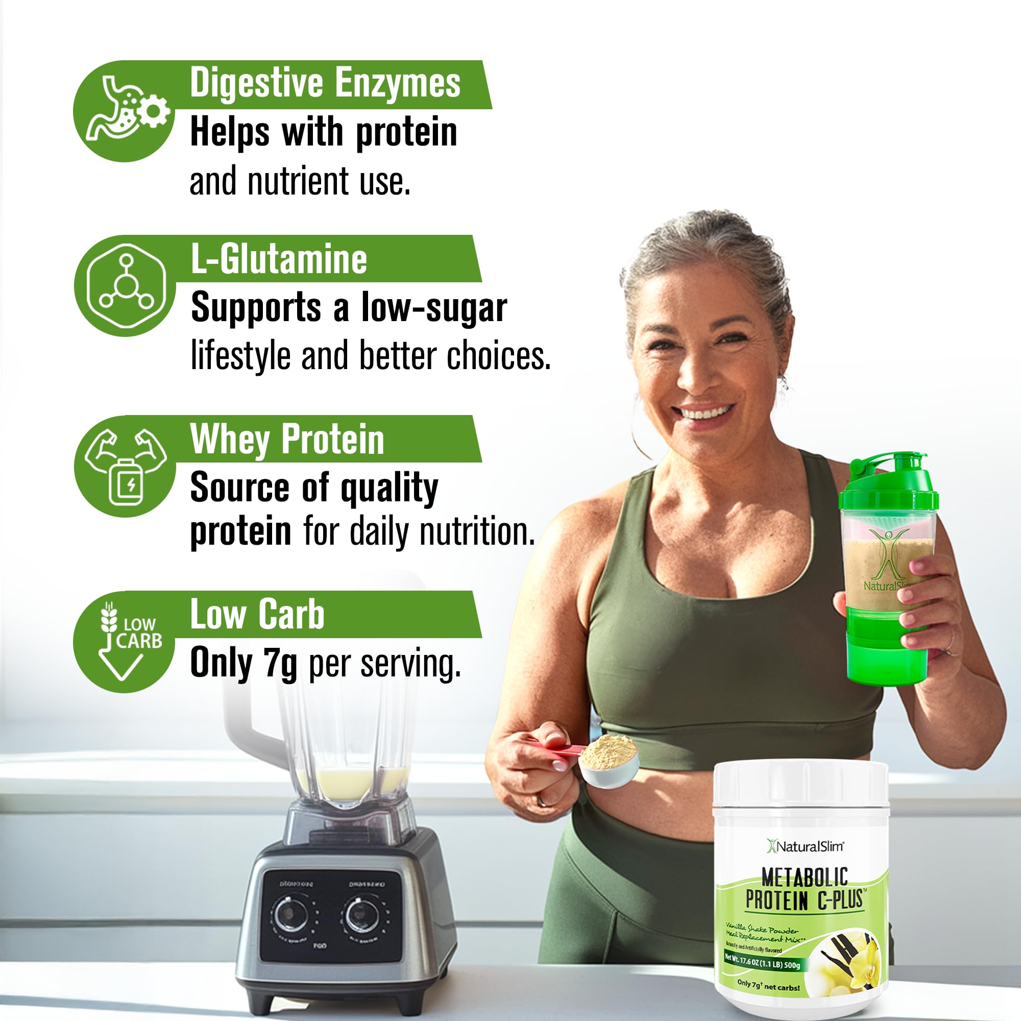 NaturalSlim Metabolic Protein C-Plus: ingredientes clave para tu rutina diaria