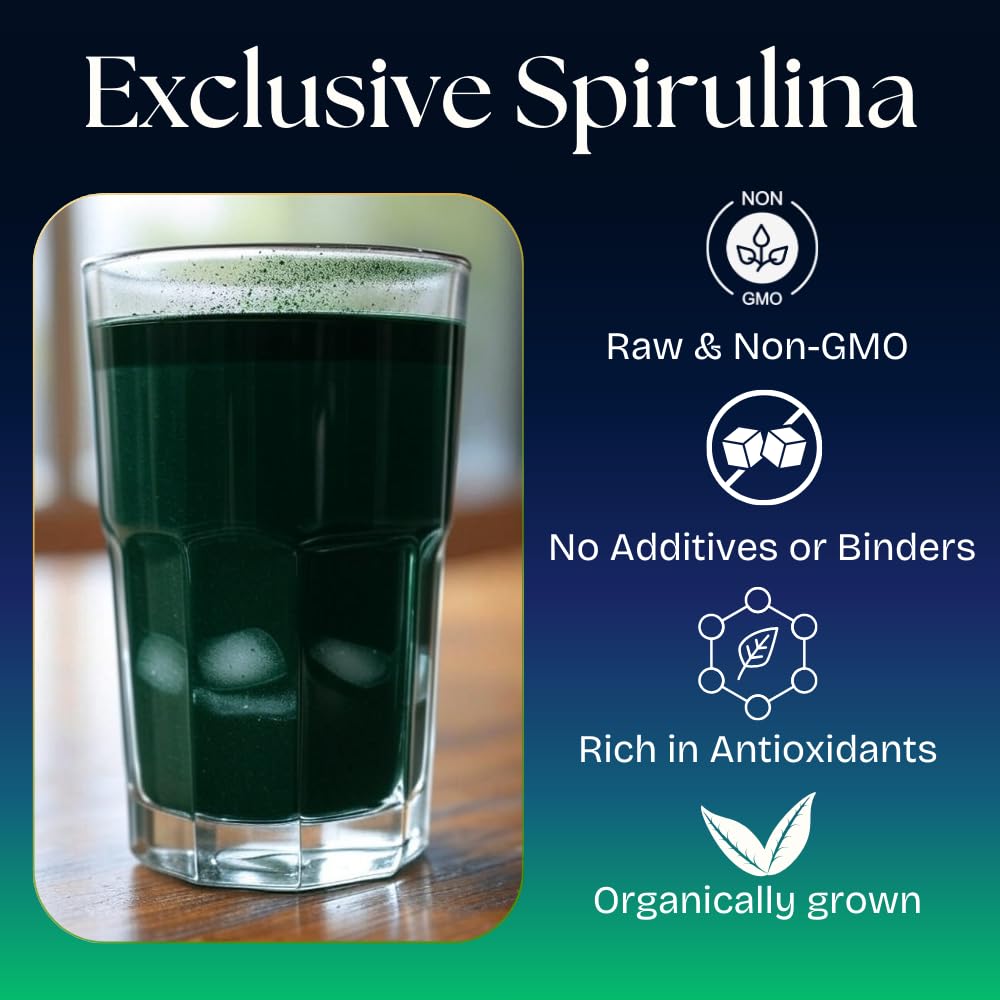 NaturalZing bebida espirulina lista para mezclar y energizar el día.