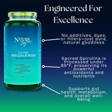 NaturalZing textura polvo espirulina verde intenso para batidos.