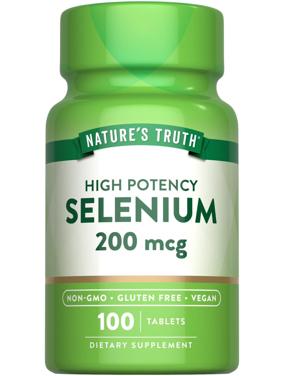 Nature's Truth selenio 200 mcg tableta en botella para dosis diaria