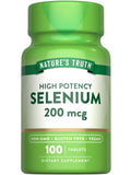 Nature's Truth selenio 200 mcg tableta en botella para dosis diaria