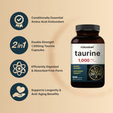 Etiqueta NatureBell Taurina demuestra que es libre de OGM y gluten.