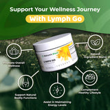 Nature's Blast Lymph Go: etiqueta natural y fórmula herbal para uso diario.