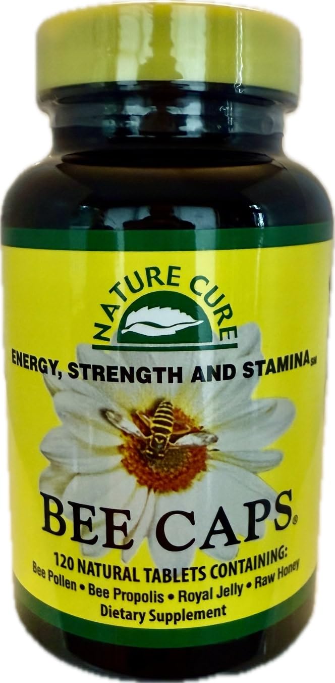Nature Cure Bee Caps en botella de 120 comprimidos para uso diario