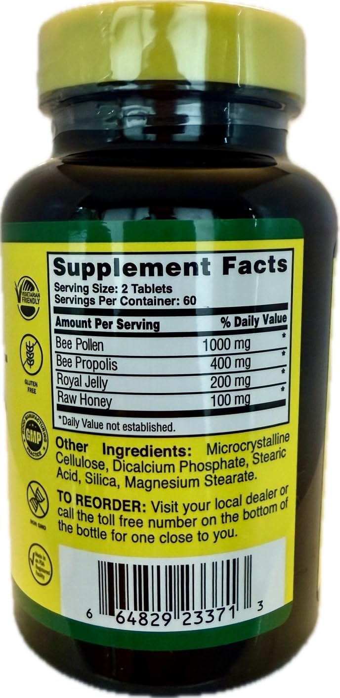 Nature Cure Bee Caps cápsulas en primer plano, lista para consumo diario