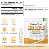 Nature Echo Creatina sabor neutro, ideal para mezclar con cualquier bebida.