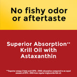 Nature Made Aceite de Krill, cápsulas suaves de 500 mg, fáciles de tragar para la suplementación diaria.