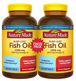 Nature Made aceite de pescado sin regusto, cápsulas suaves para uso diario.
