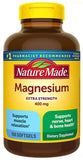 Nature Made Magnesio de alta potencia 400 mg en botella para uso diario.