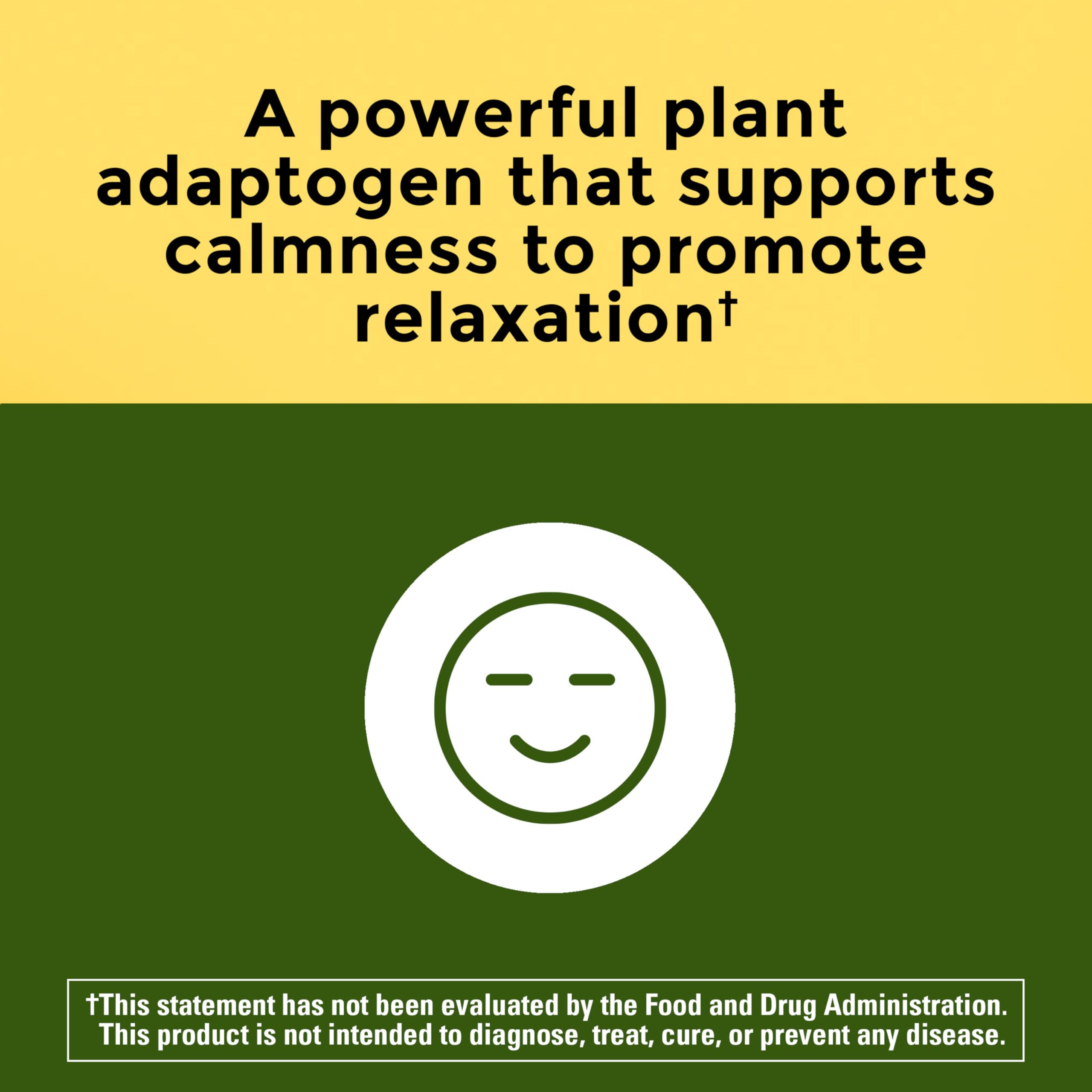 Nature Made Ashwagandha: caja del producto resaltando el empaque y la calidad