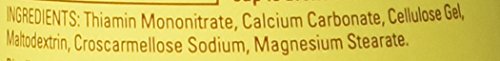 Nature Made B-1 100 mg tabletas, uso diario para metabolismo de carbohidratos.