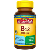 Nature Made B12 1000 mcg cápsulas blandas: apoyo al metabolismo energético.