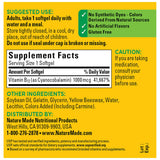 Nature Made B12 1000 mcg uso diario: fácil de tragar y suplementación constante.