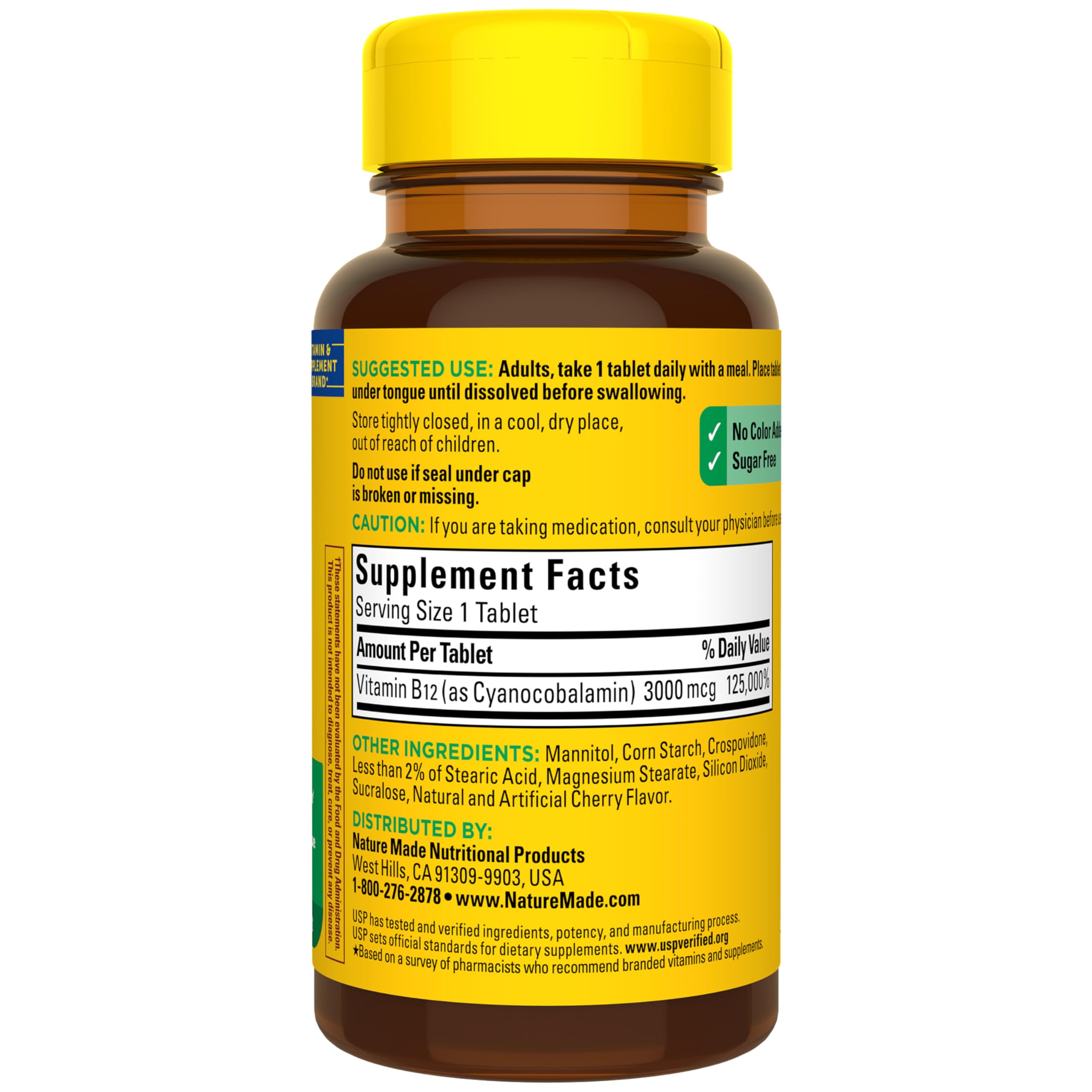 Disolución rápida de Nature Made B12 3000 mcg para energía diaria