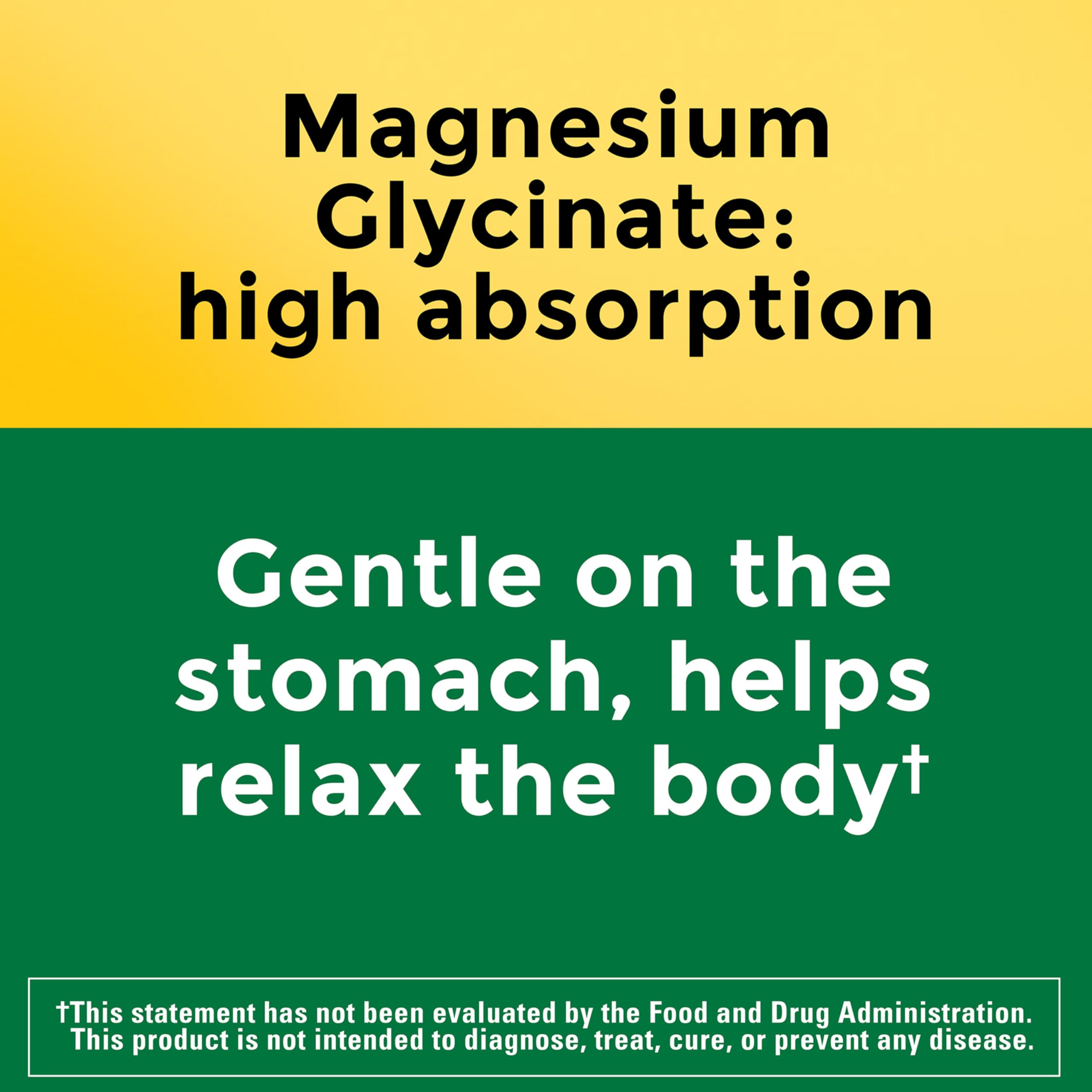 Botella Nature Made Magnesio glicinato 100 mg para apoyo energético diario