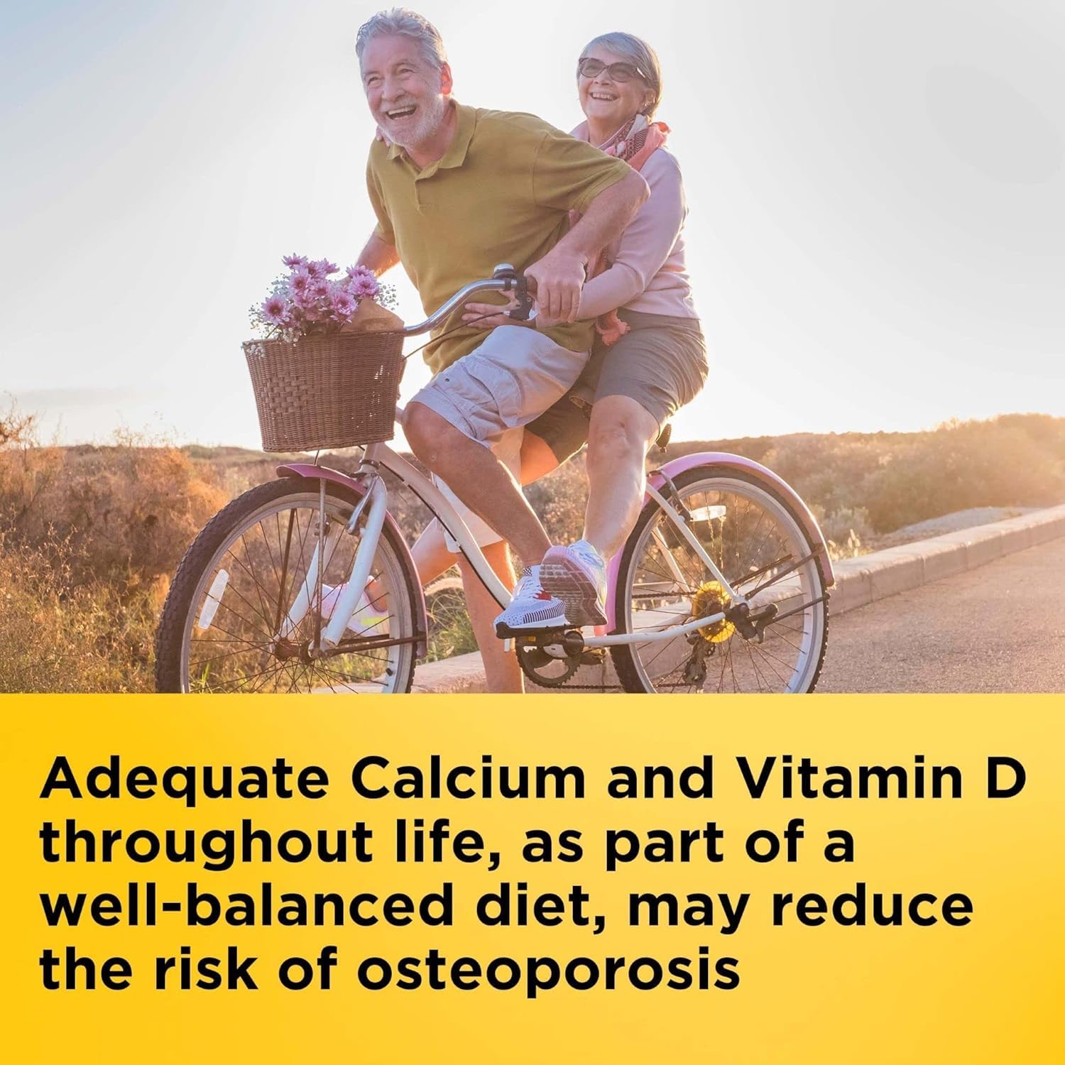 Nature Made calcio 600 mg con vitamina D, etiqueta frontal clara para dosis diaria.