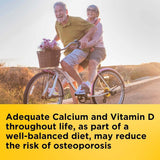 Nature Made calcio 600 mg con vitamina D, etiqueta frontal clara para dosis diaria.