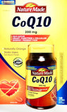 Nature Made CoQ10 200 mg, botella frontal, color naranja natural, energía diaria posible