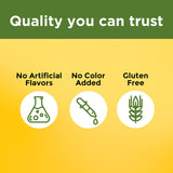 Fórmula libre de gluten y sin colorantes artificiales.