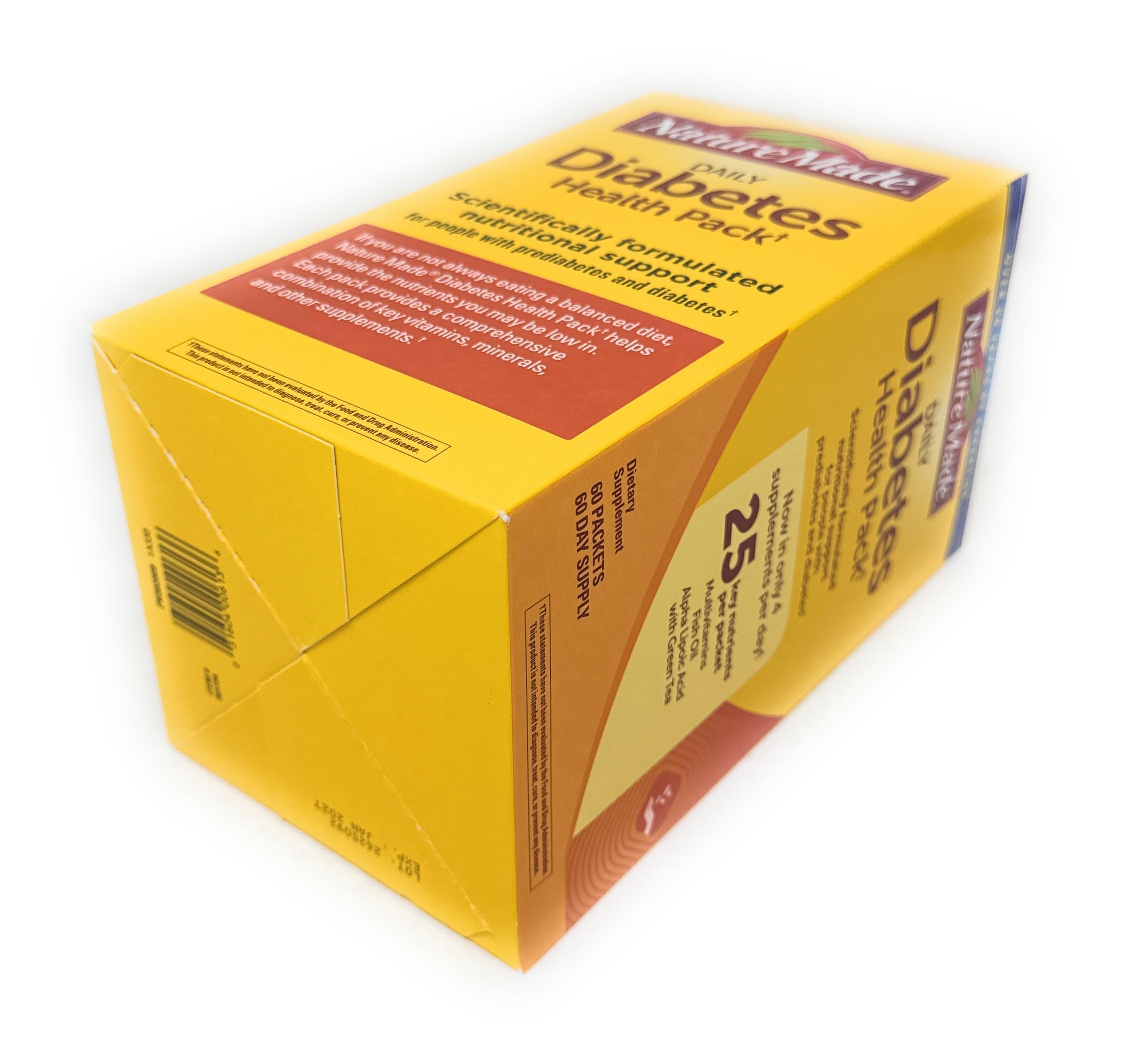 Nature Made Daily Diabetes Health Pack, tomar con agua como parte de la rutina