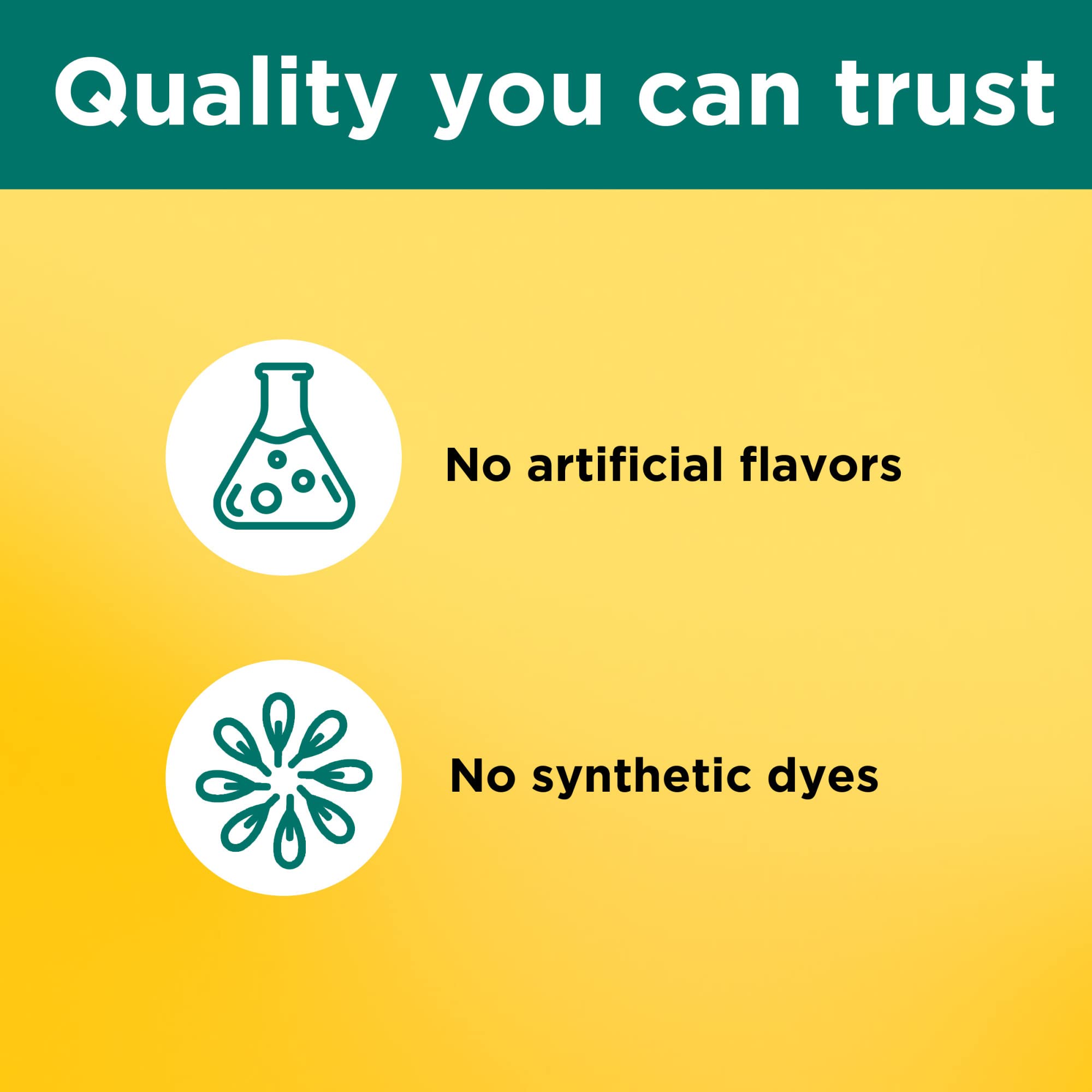Nature Made Digestive Probiotics gomitas sin colorantes sintéticos, sabor natural.