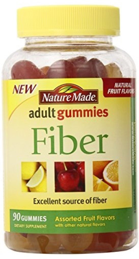 Nature Made Fiber Gummies para adultos, sabor a fruta, complemento diario de fibra